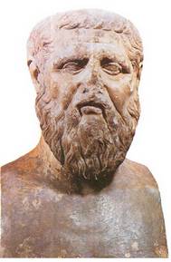 Platonen bustoa. Bere gaztaroan zehar Platonek arazo publikoez jardun zuen harik eta Atenasko errejimen demokratikoak hondoa jo eta hogeita hamarren diktadurak behartuta aldi baterako erbestera ihes egin behar izan zuen arte.<br><br>